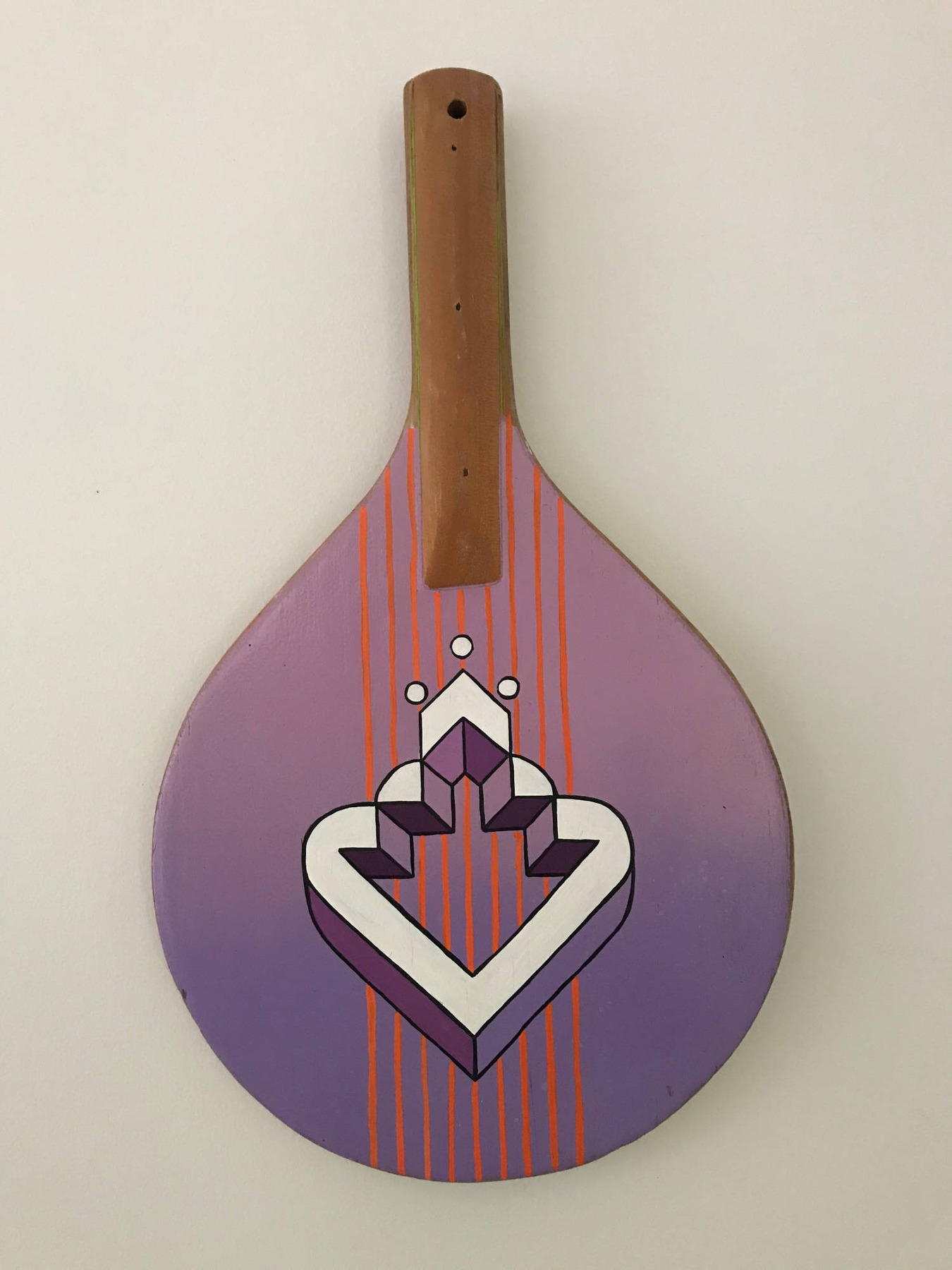 Hand-painted wooden paddle 2