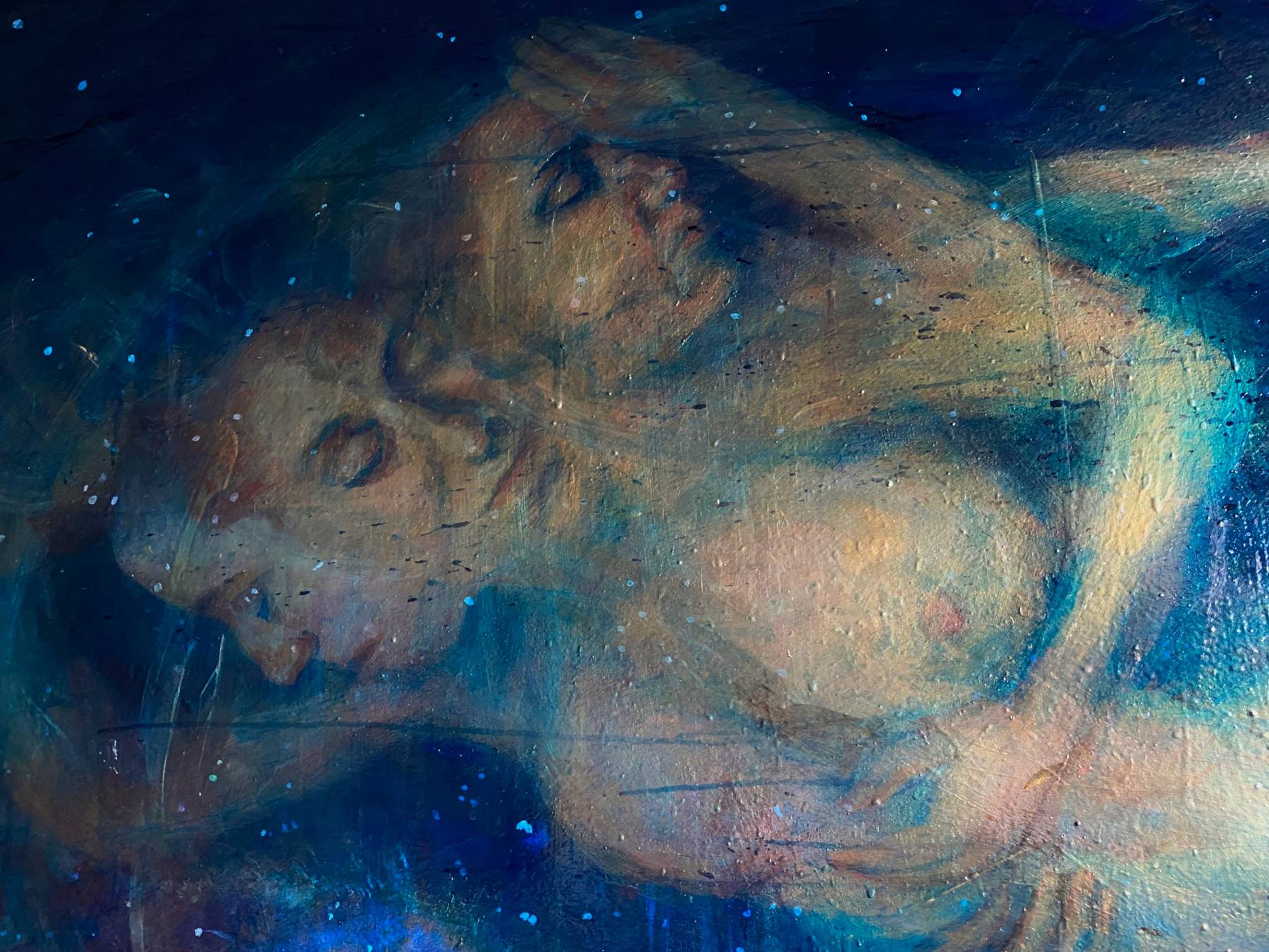 Billy Shannon's Dark Matter painting, Sleep series at Plexus Gallery view 6