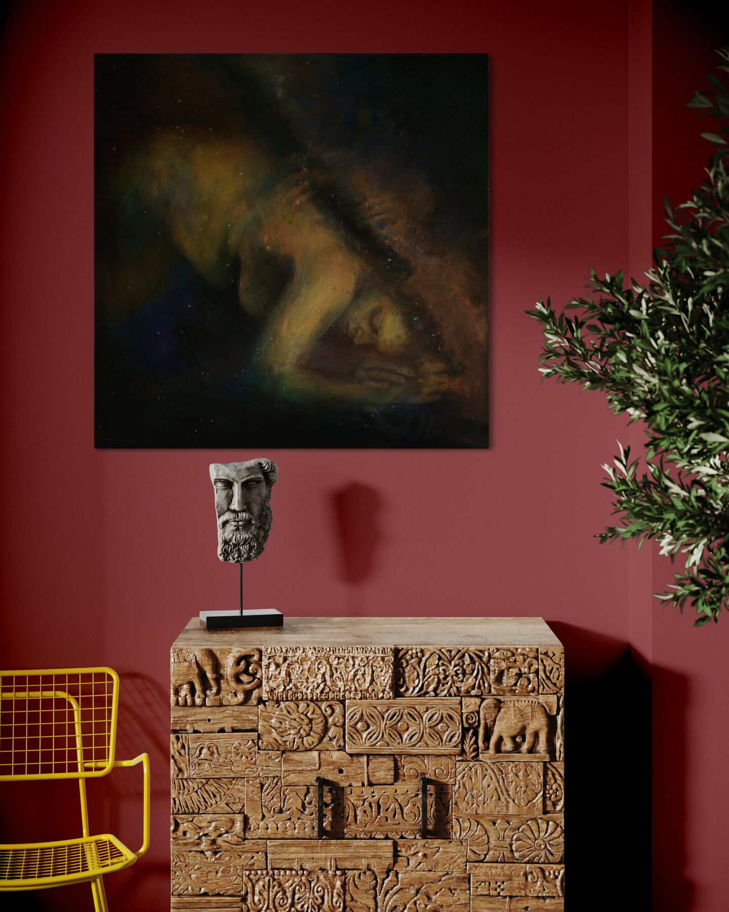 The healing powers of sleep, Billy Shannon's painting Self Healing view 5